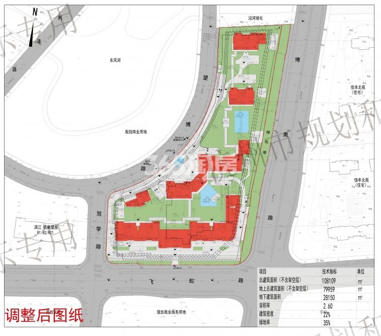 兴耀望阙轩方案调整后总平面图
