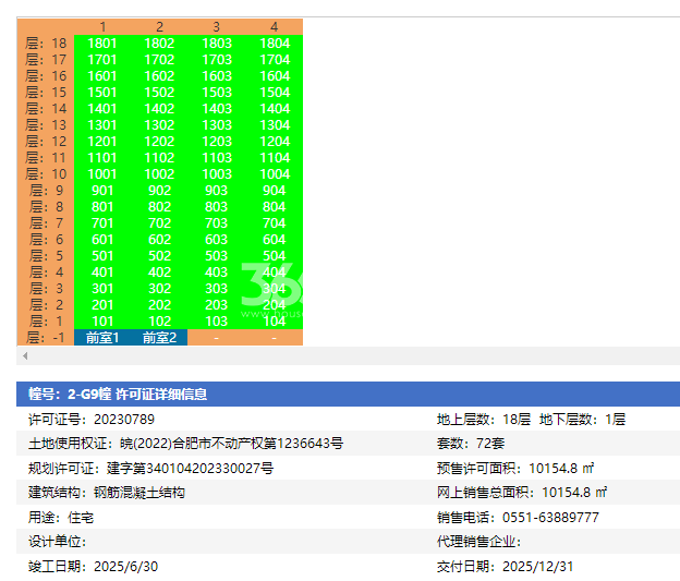 璟园2-G9幢预售信息