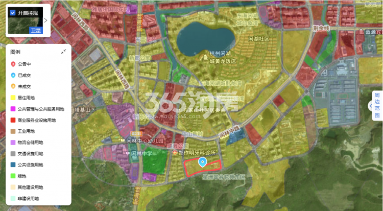 华景川&苕溪城建闲林131号地块交通图