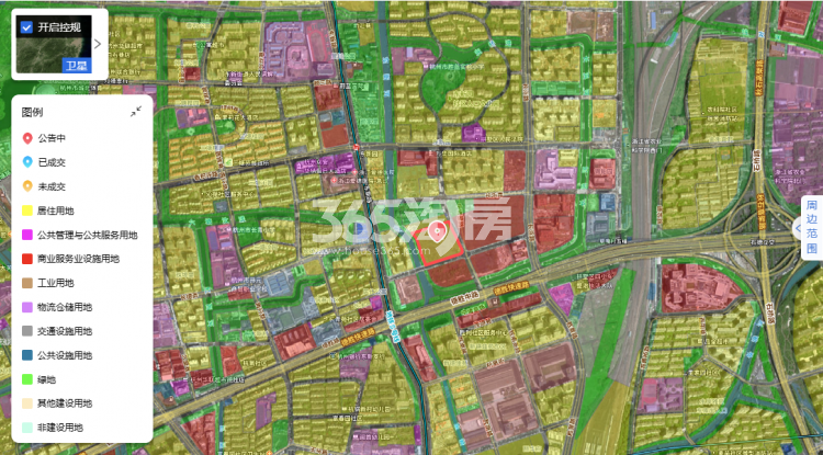 建杭东新130号地块交通图