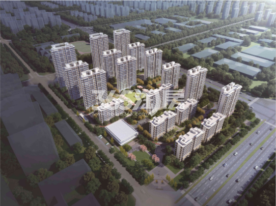 城建琥珀菁华里鸟瞰图