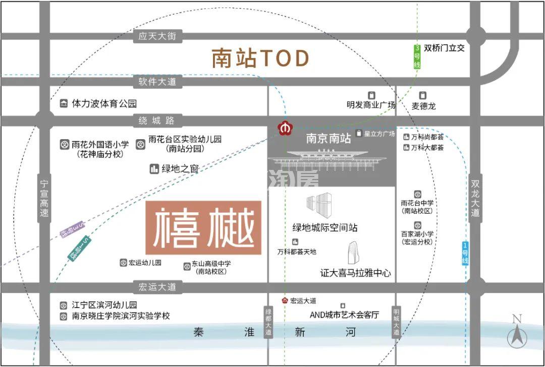 禧樾府交通图