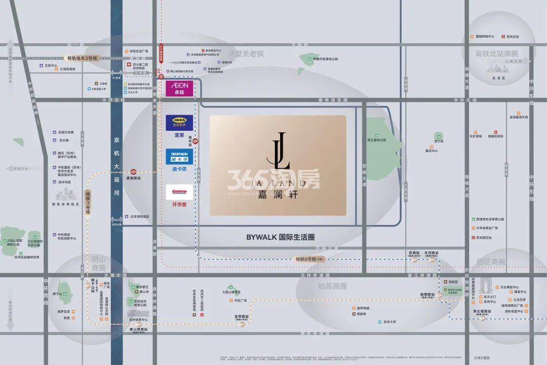 嘉澜轩交通图