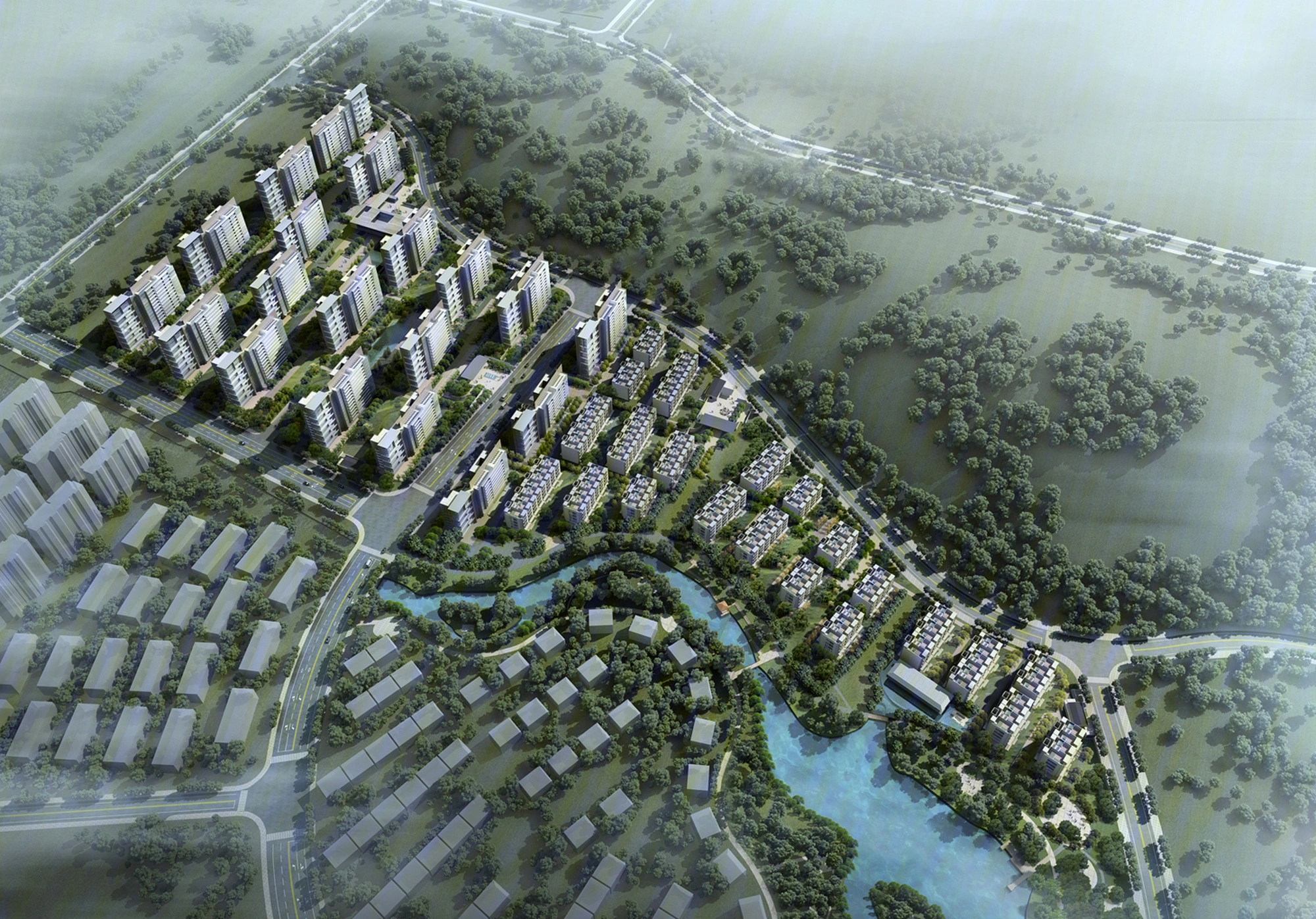 大象山舍（住宅）鸟瞰图