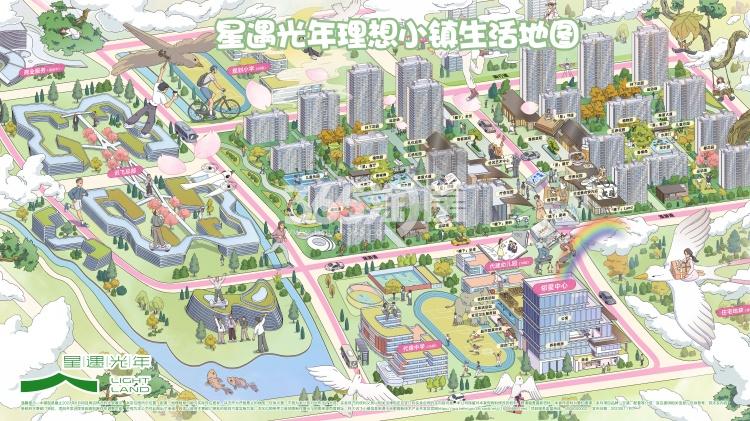 伟星万科·星遇光年手绘地图
