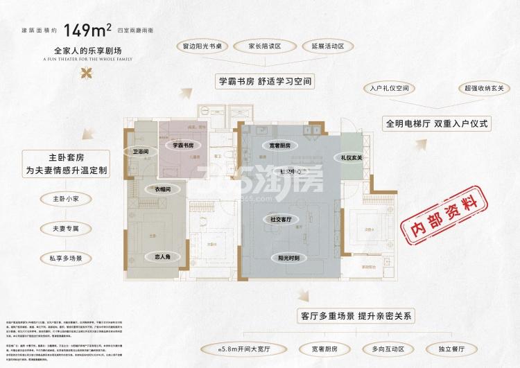 越秀·中寰天悦149㎡户型图