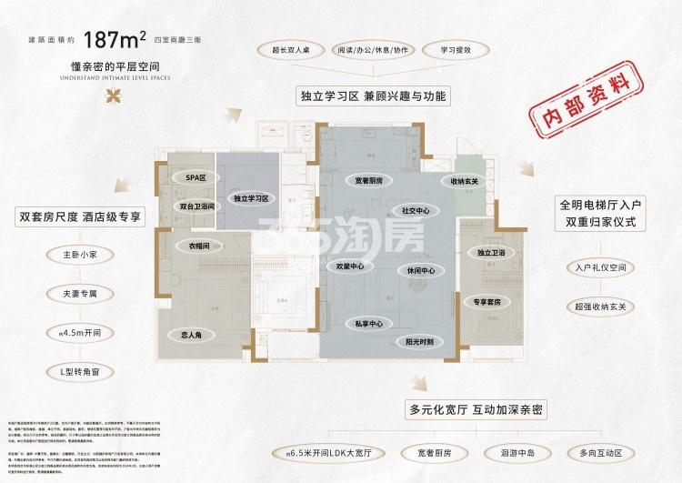 越秀·中寰天悦187㎡户型图