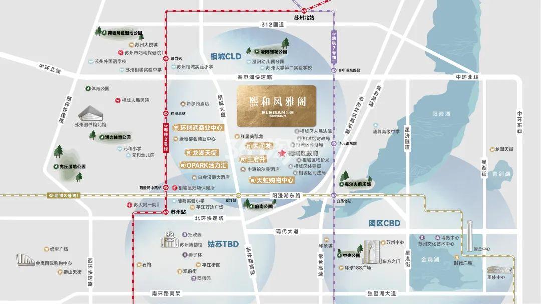 熙和风雅阁交通图