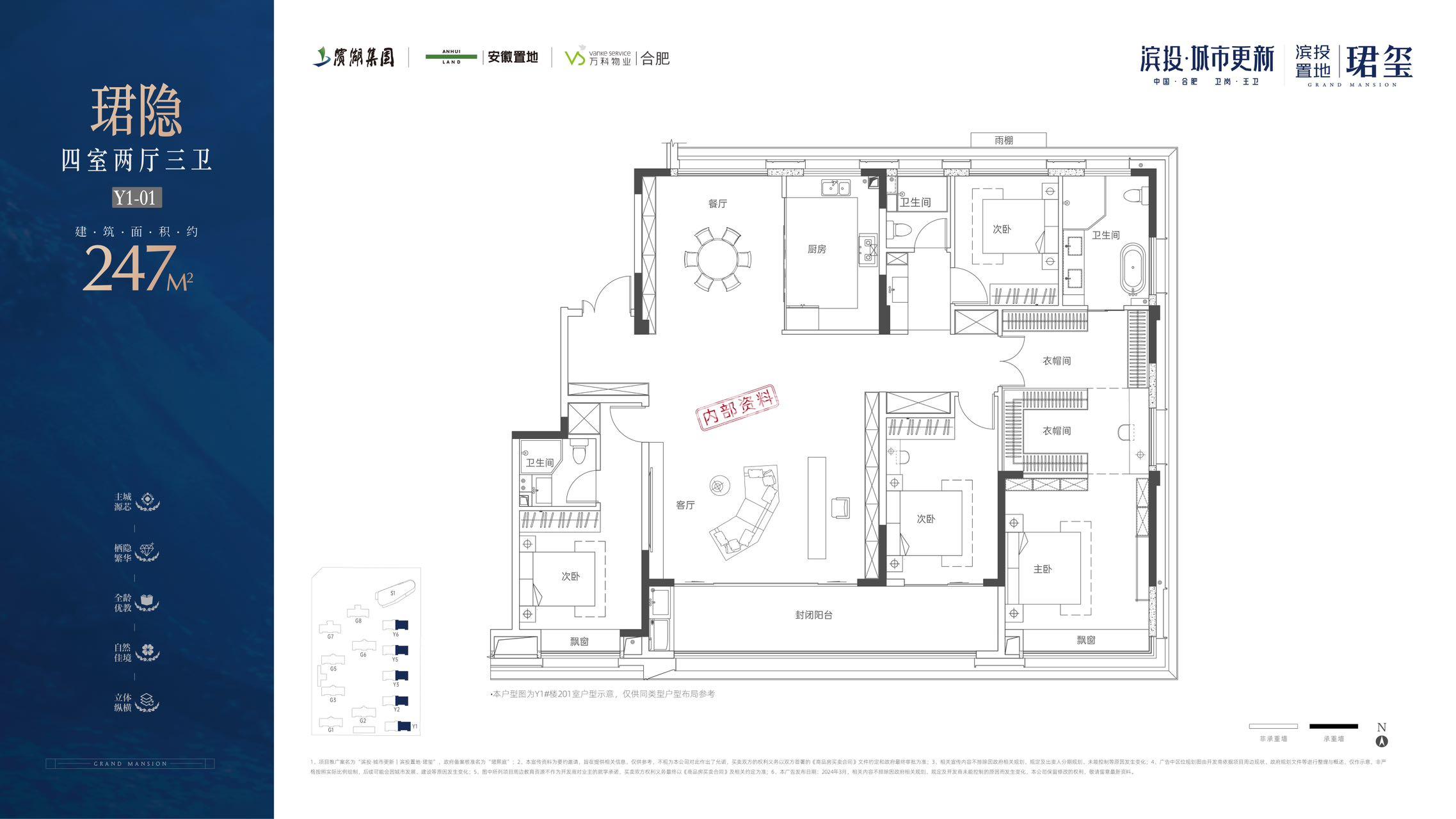 滨投置地·珺玺247㎡户型图