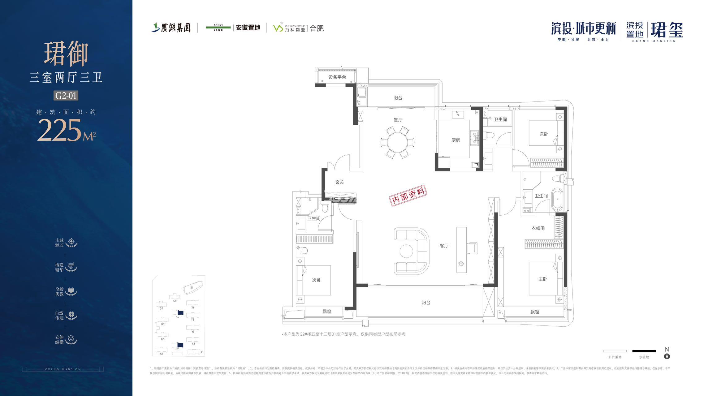 滨投置地·珺玺225㎡户型图