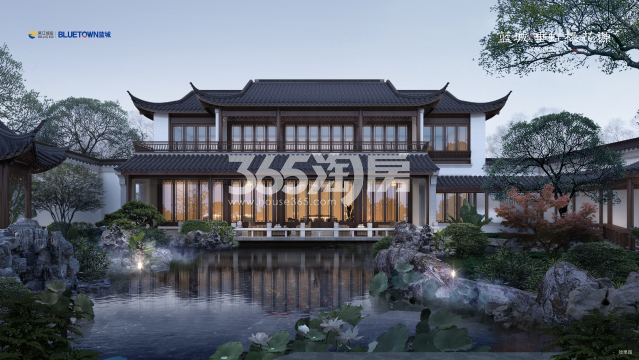 蓝城垂虹桃花源效果图