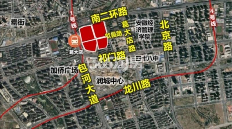 中海悦府地块图