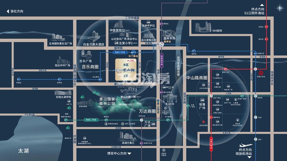 望山樾交通图