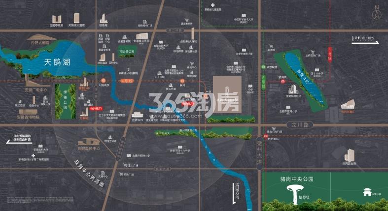 保利龙川瑧悦交通图