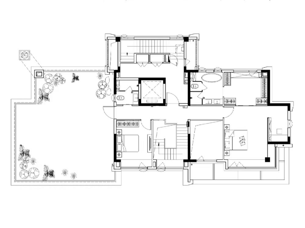半岛建面255平上叠户型图