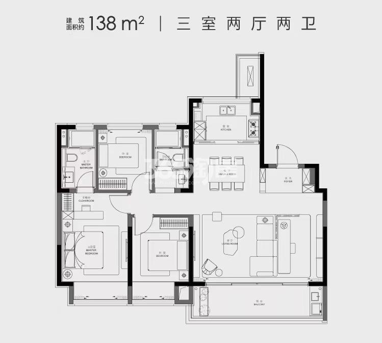 诗语溪境户型图