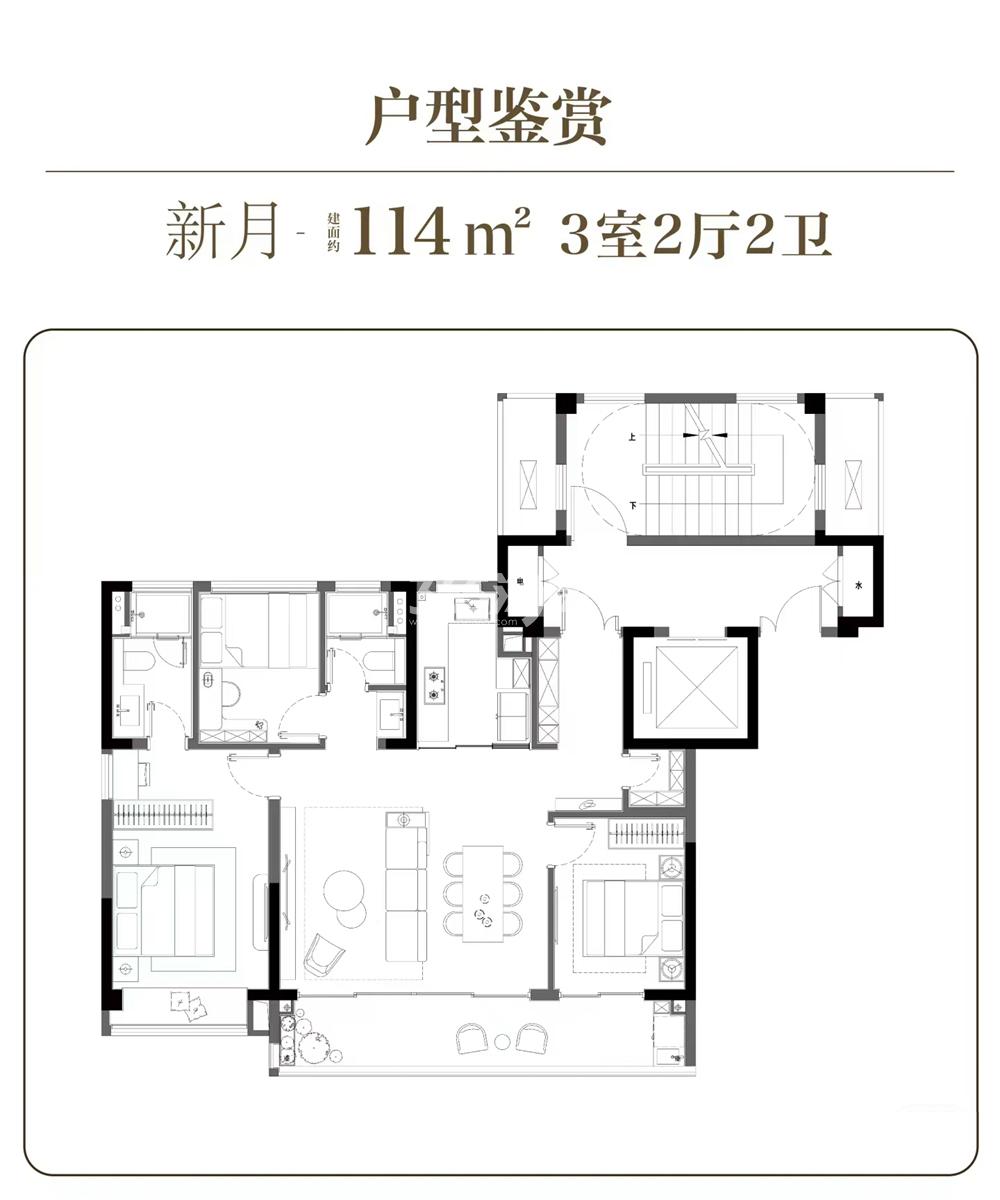 溪上月户型图