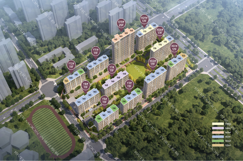 置地雲台映月鸟瞰图