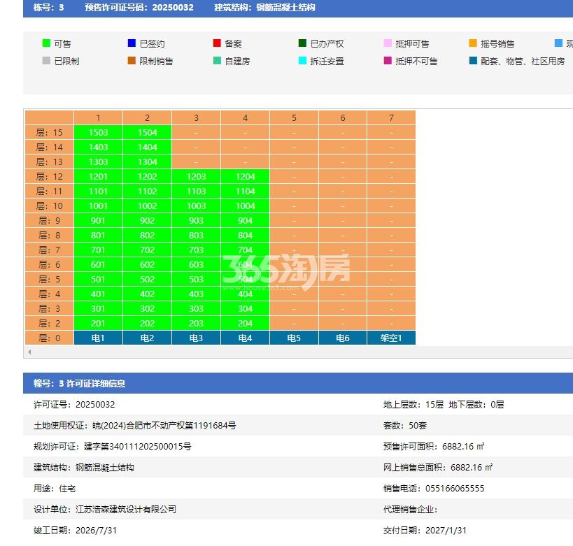 中海悦府二期3幢预售信息