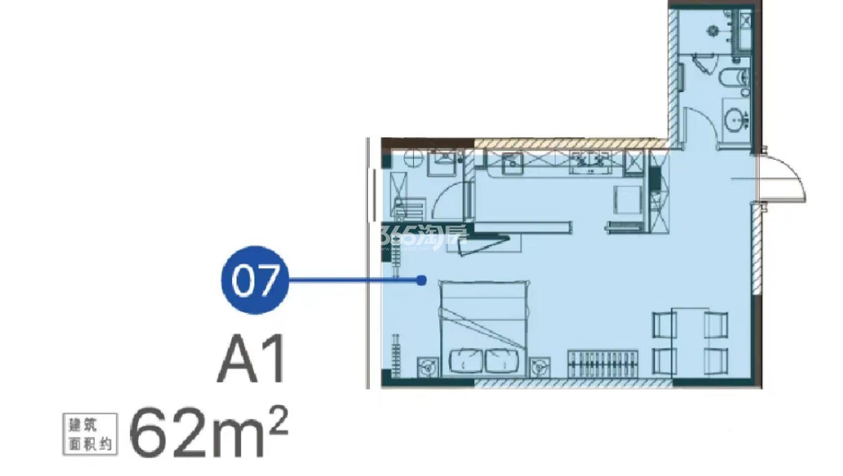 1室1厅1卫（A1）