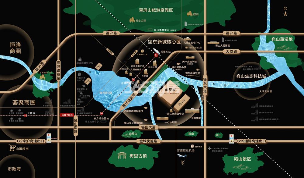 东城·美的东望府交通图
