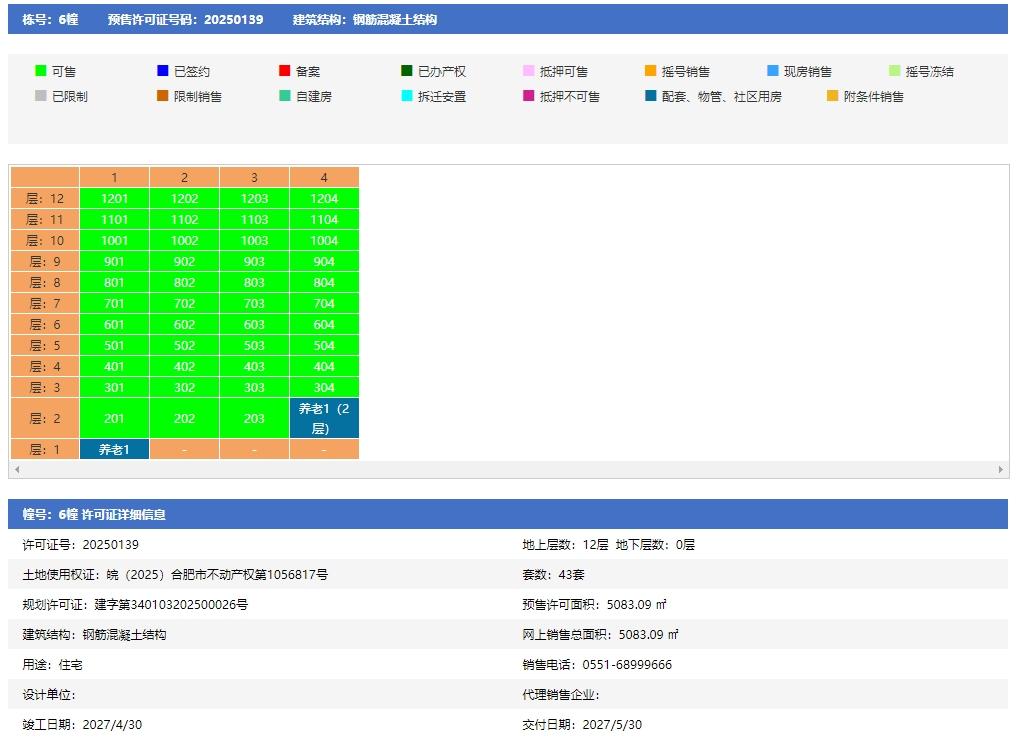 悦映青川6幢预售信息