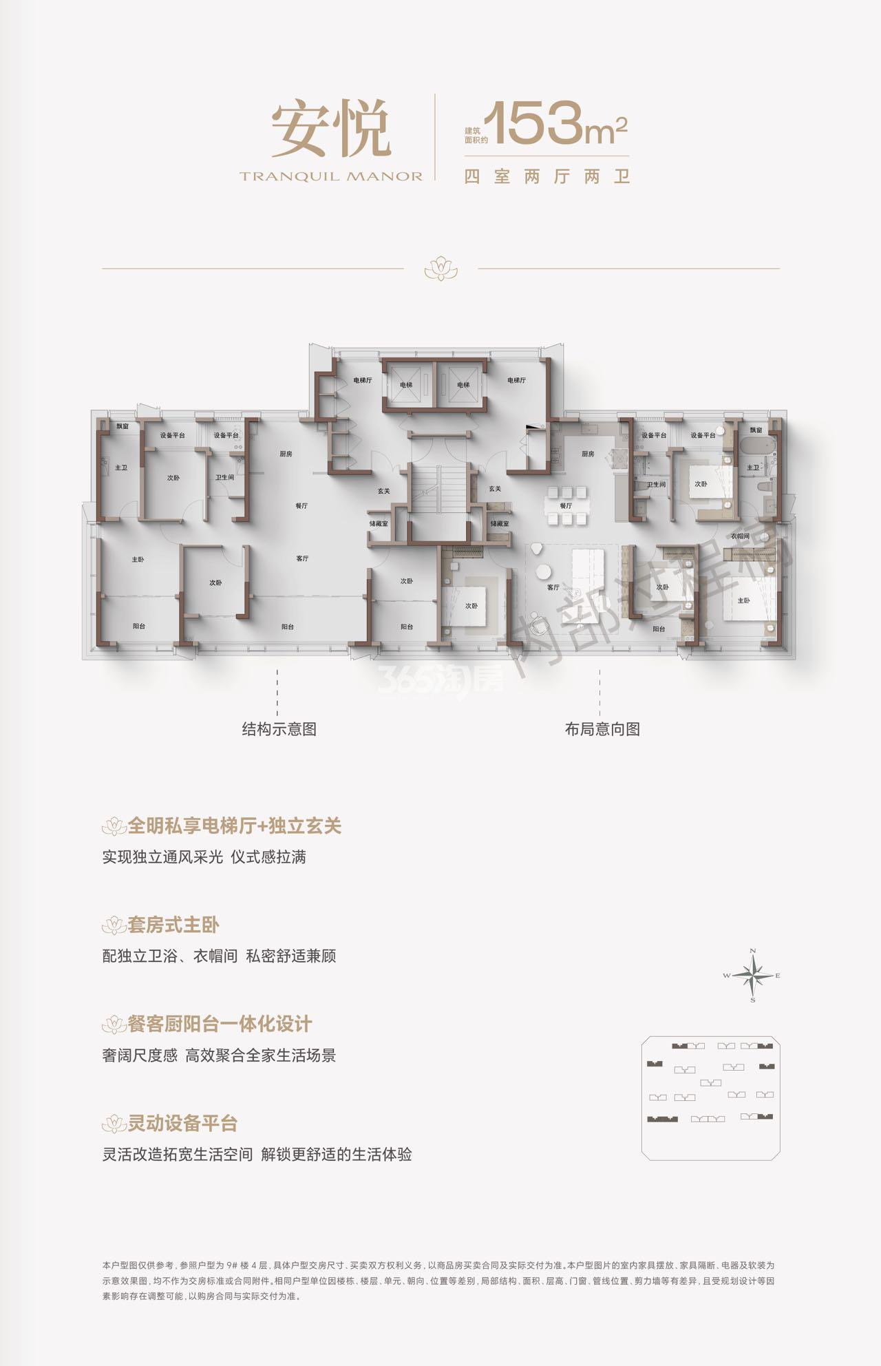 皖投安澜府153㎡户型图
