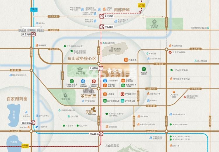 中建东山樾府交通图