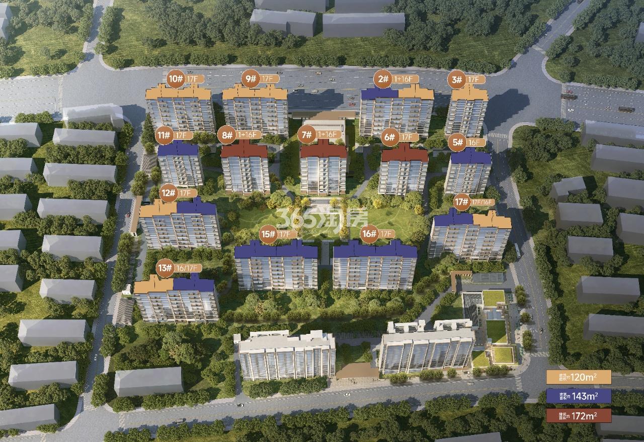 中建东山樾府鸟瞰图