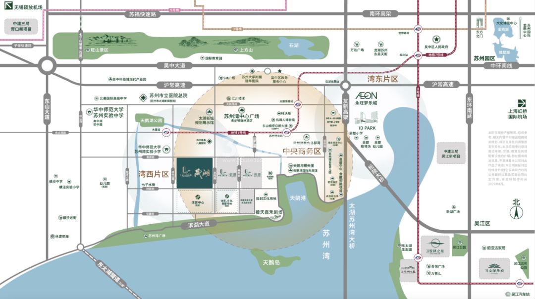 中建太泽之星｜藏湖交通图
