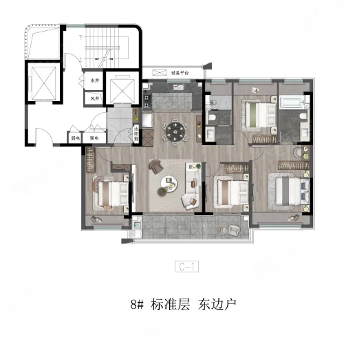 4室2厅2卫143平