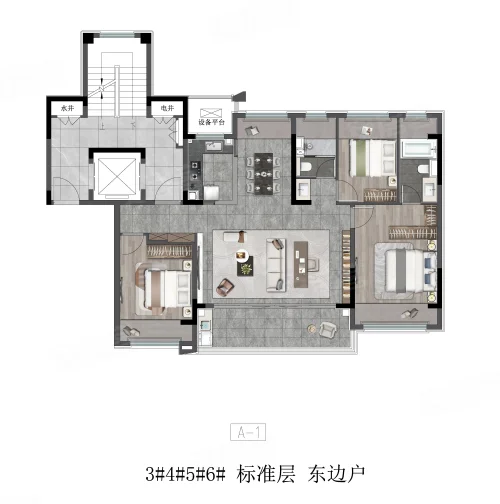 3室2厅2卫123平