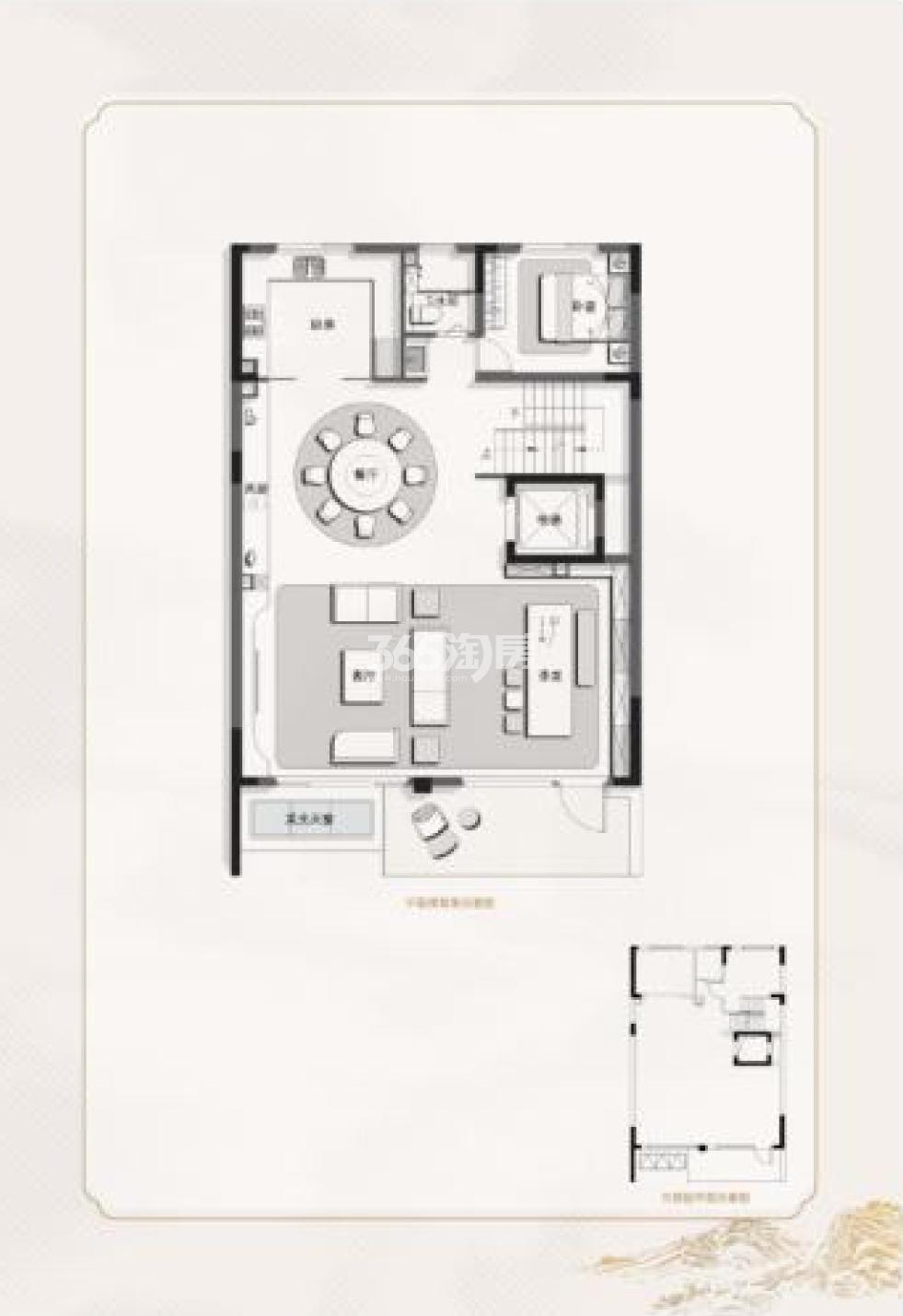 绿城·逸庐建面约400平合院户型图