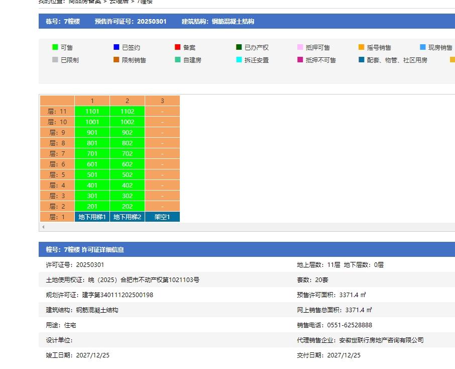 云缦·璞舍7幢预售信息