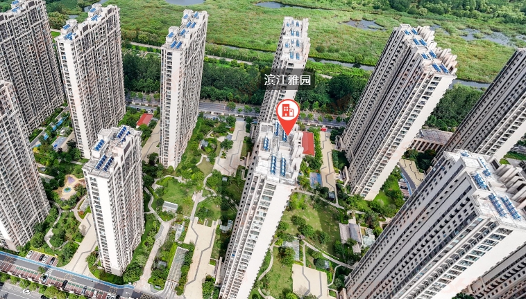 滨江雅园实景航拍