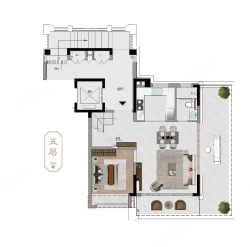 上叠155户型
