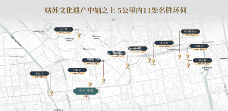 建发璟园交通图