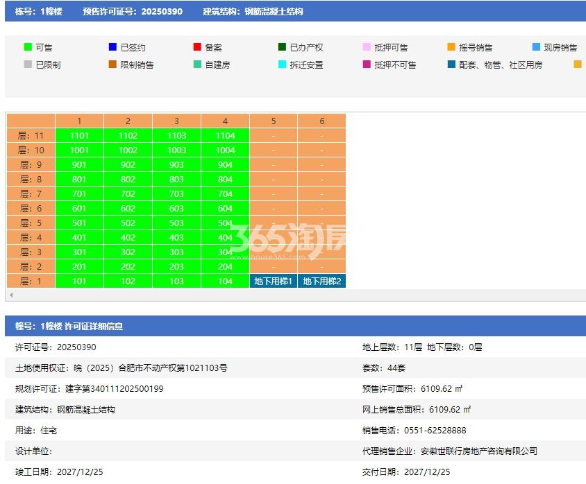 云缦·璞舍1幢预售信息