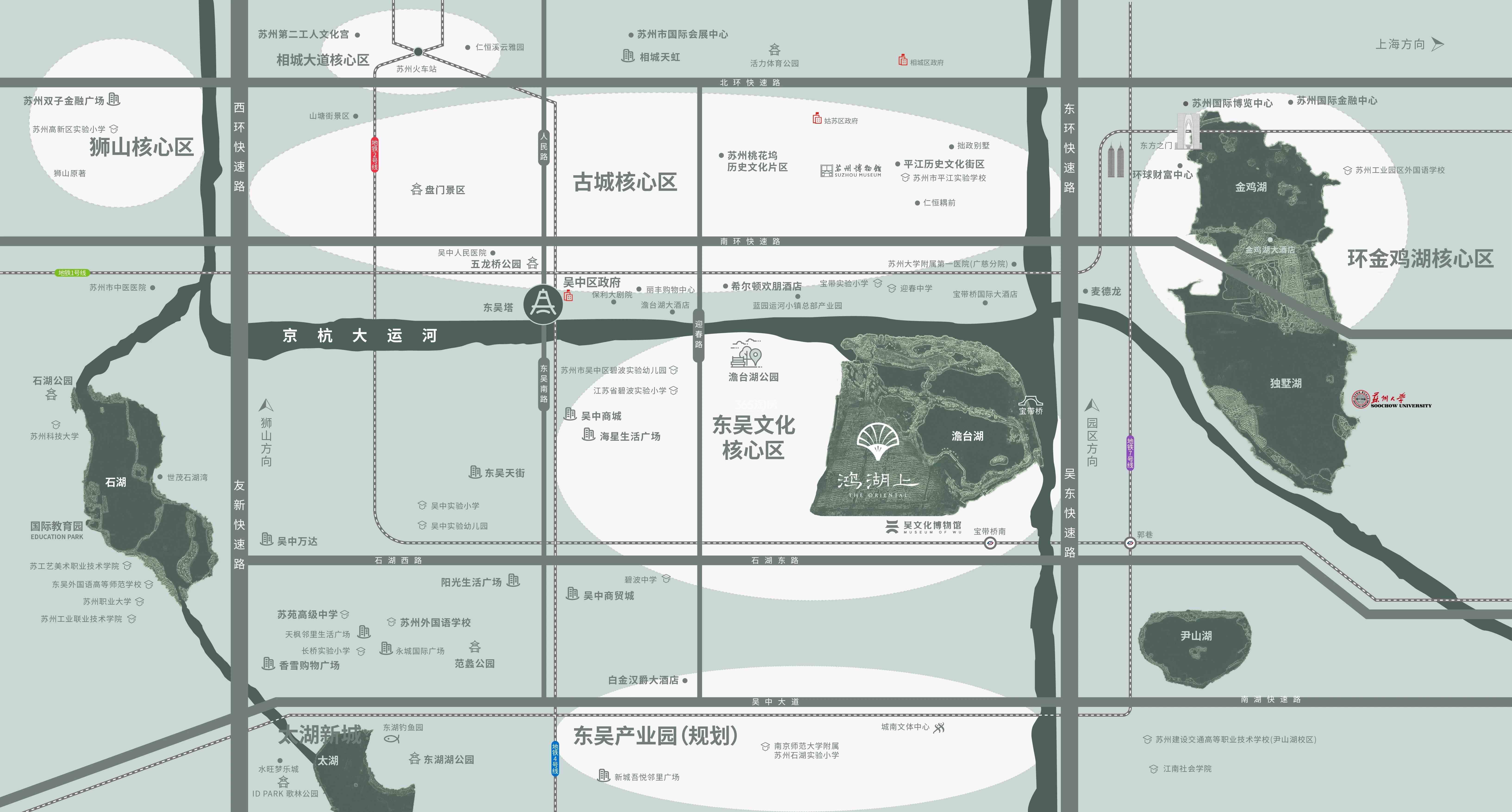 鸿湖上交通图