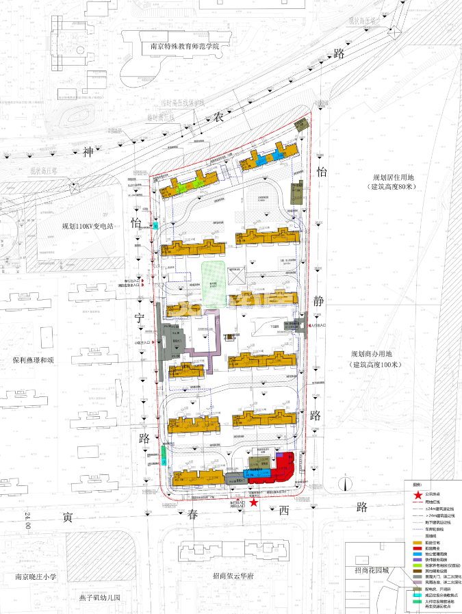 南通亚伦燕子矶G33地块平面图_南京龙湖北城央璟颂_南京新房网_365淘房