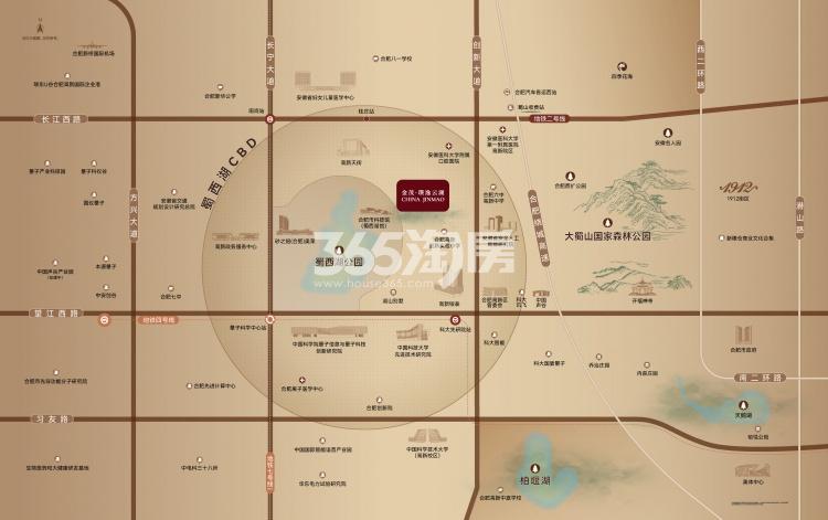 金茂璞逸云湖交通图