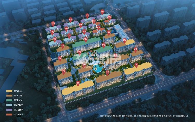 绿城·云庐鸟瞰图