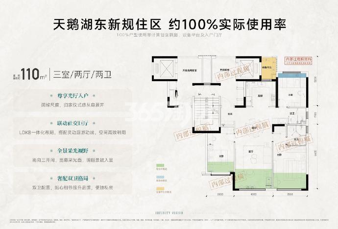 中海未来之境110㎡户型图