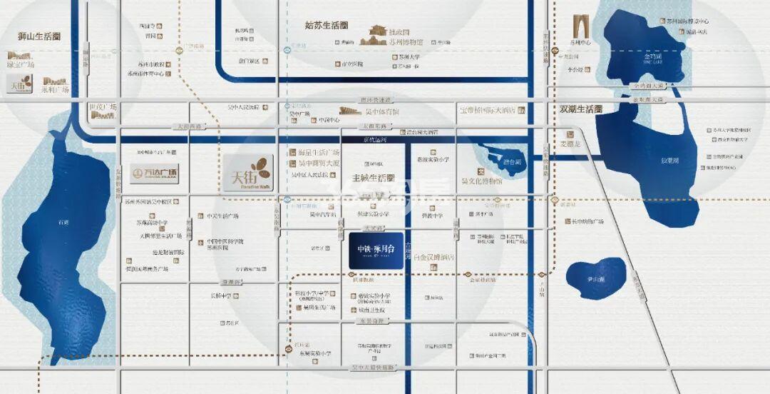 中铁·咏月台交通图