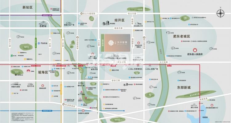 华纺东华棠颂交通图